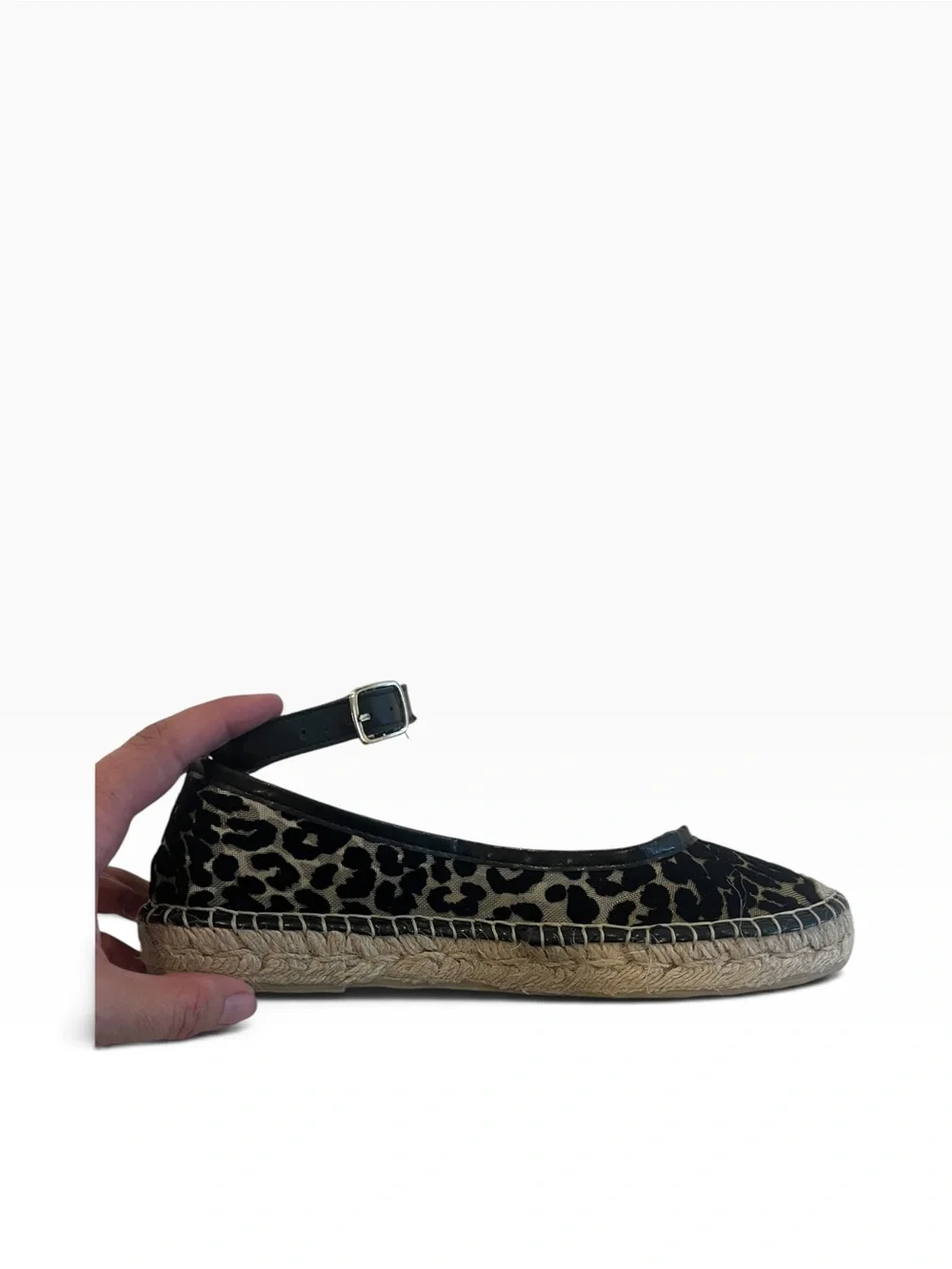 🖤 Free People Mason Ballet Leopard Espadrilles • 38 • NWOT
